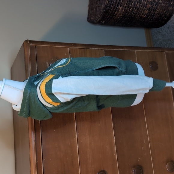 GREEN BAY PACKER Zip-UP Sweatshirt Majestic FOOTBALL FAN Must 💚💛 - Picture 4 of 14